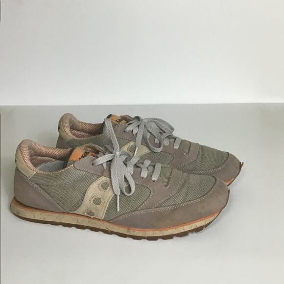 Saucony Men’s Jazz Low Pro orange/Brown Vegan Sneakers Sz. 10 GUC (flaws) - Picture 8 of 10